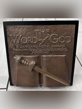 Lighthouse Christian Products Word of God Hammered Bronze Tone